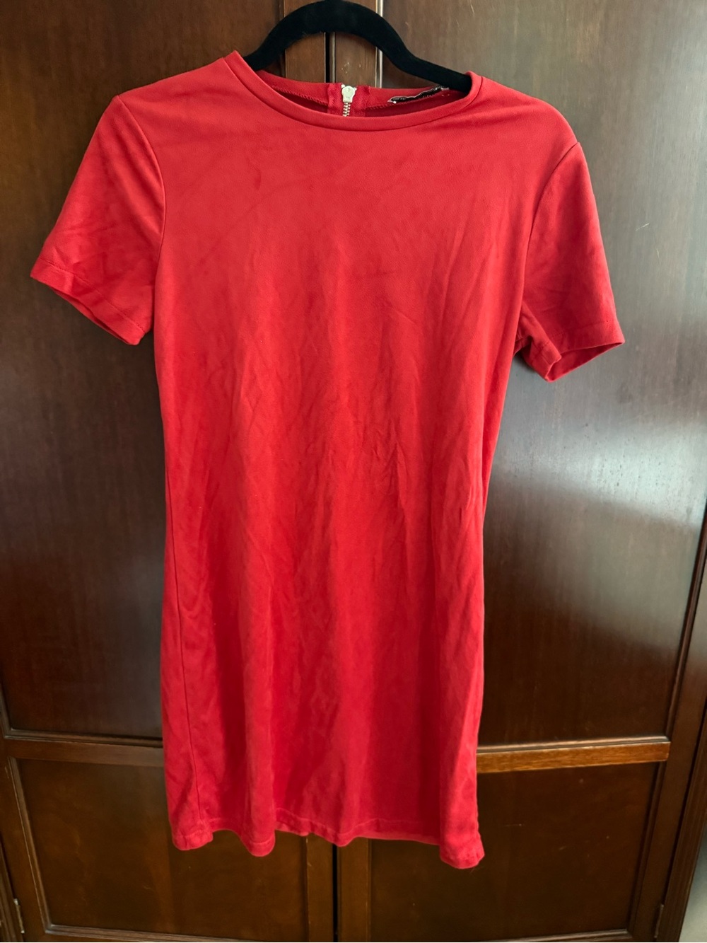Zara suede t shirt dress size small